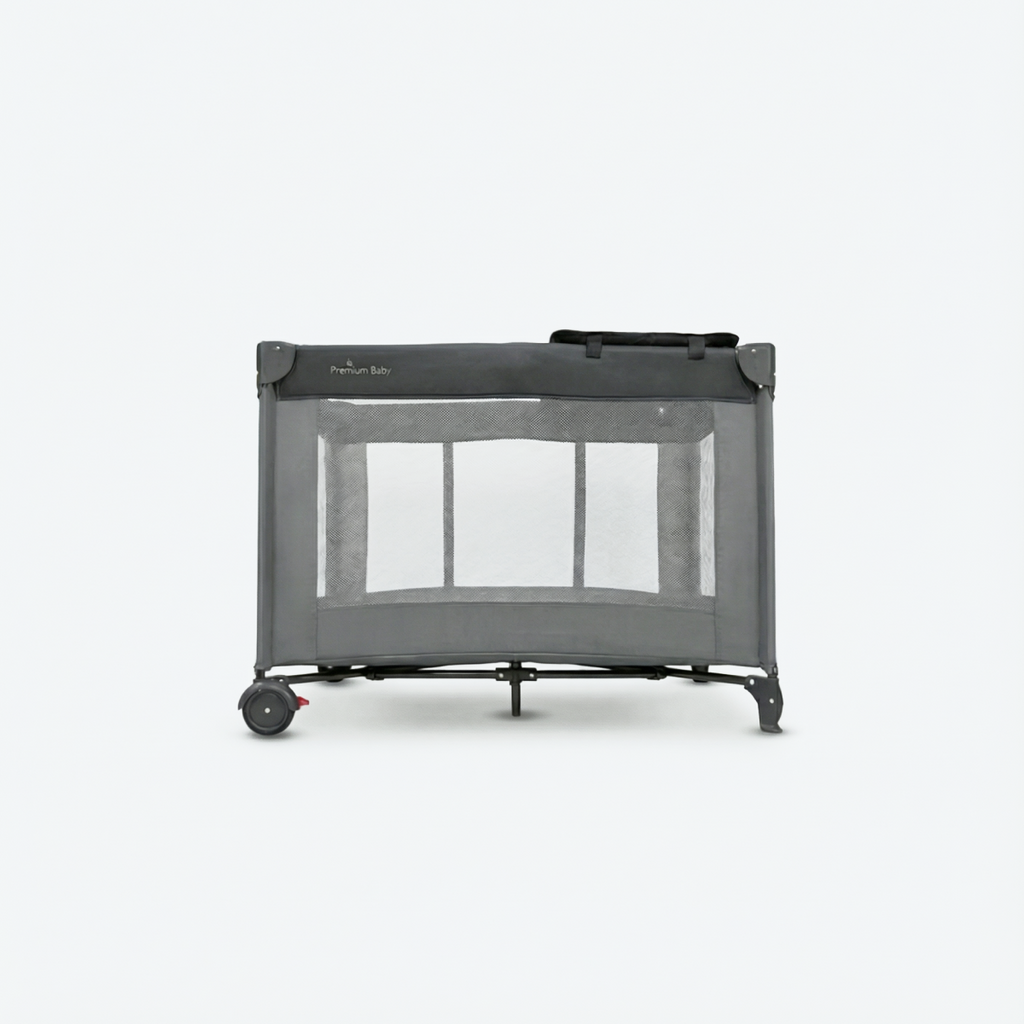 Berço Portátil Infinity Cinza | Premium Baby