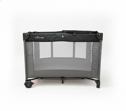 BERÇO PORTATIL PREMIUM BABY INFINITY CINZA